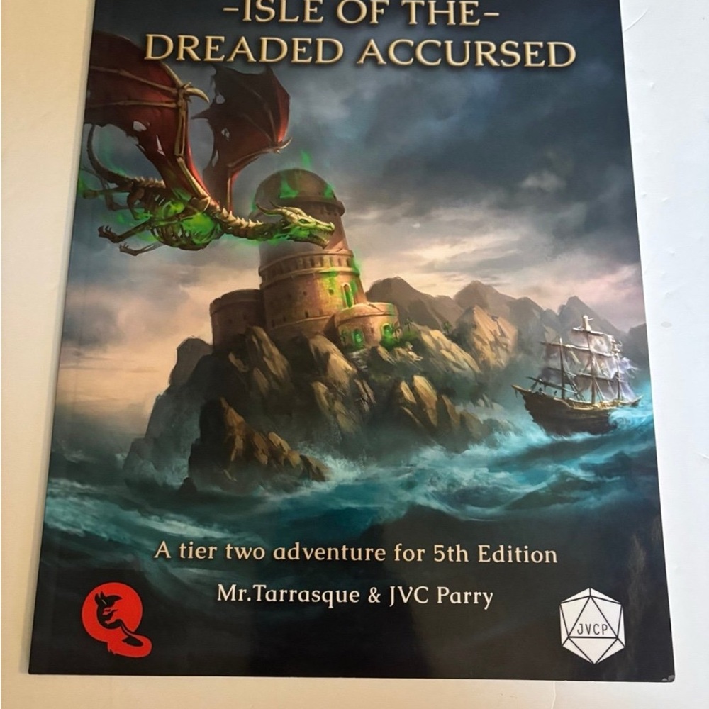 Isle Of The Dreaded Accursed Dungeons & Dragons DnD book EUC